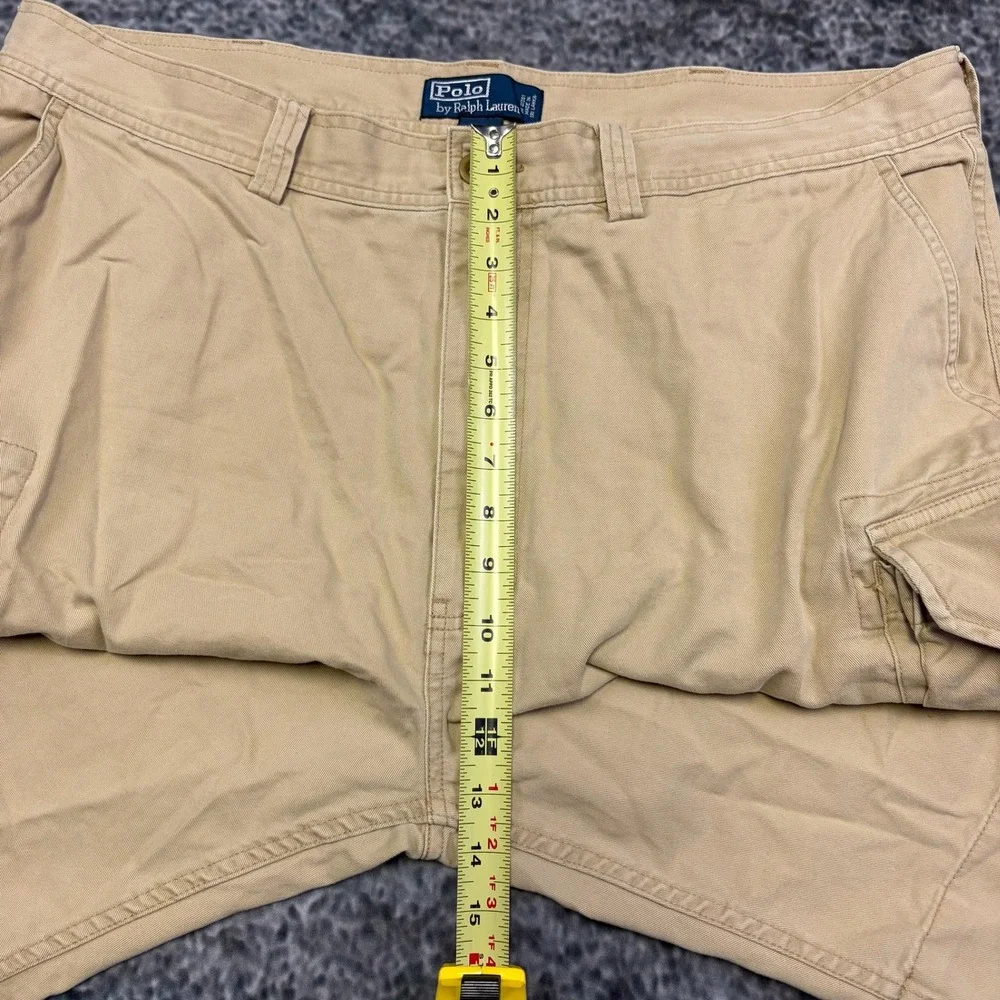 Polo Ralph Lauren Cargo Shorts Chino Mens 40 Tan Khaki Preppy Utility Outdoor